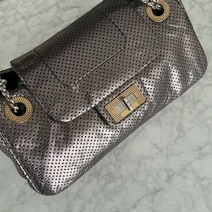 CHANEL Metallic Perforated Drill 2.55 Reissue Chain Classic Flap Bag Silver 🖤